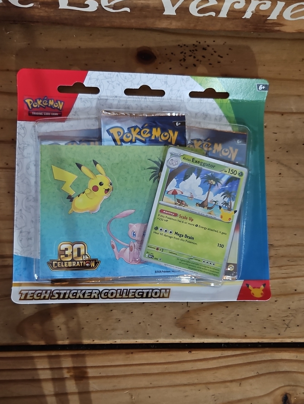 Pokémon 30th anniversary tech sticker collection box packet
